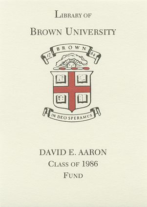 David Aaron '86 Book Fund