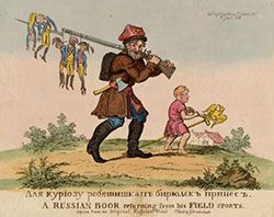 
A RUSSIAN BOOR returning from his FIELD sports (1813)